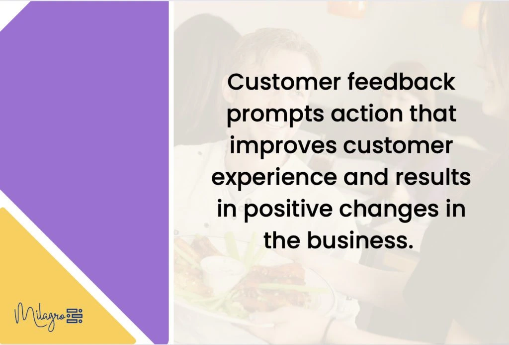 customer feedback prompts action