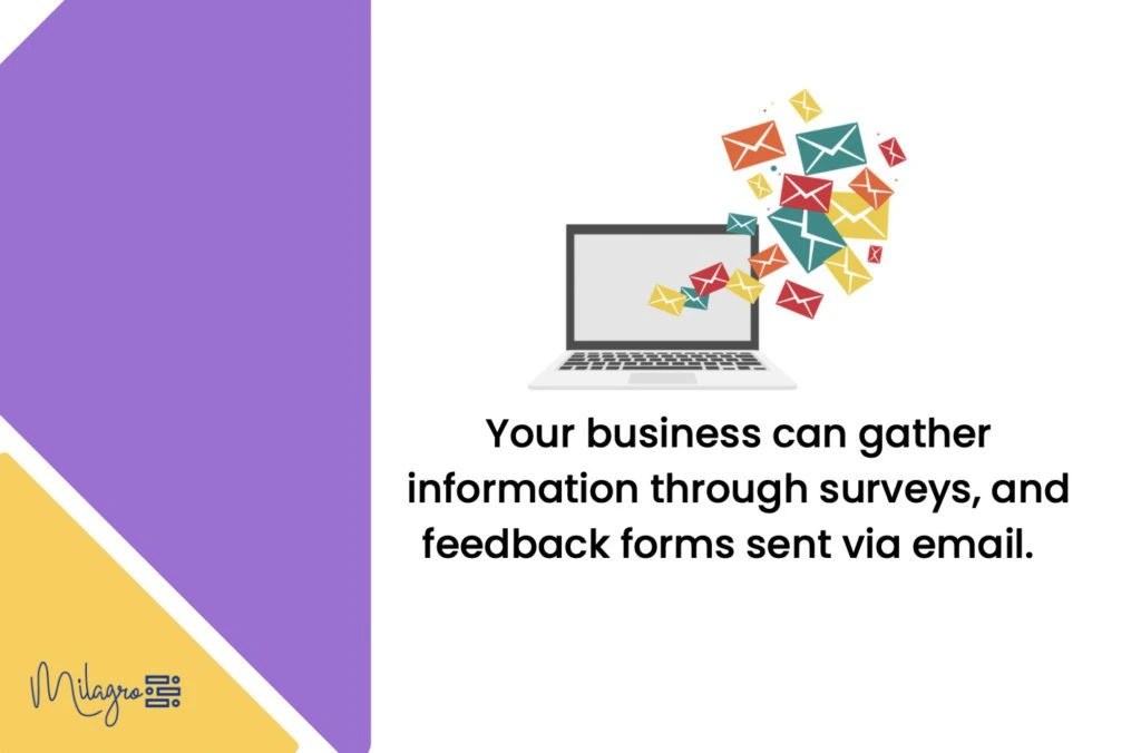 your business can gather information through surveys