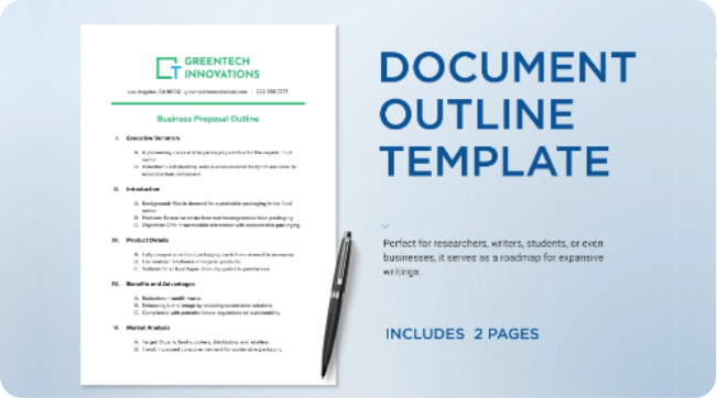 Banquet-order document-outline