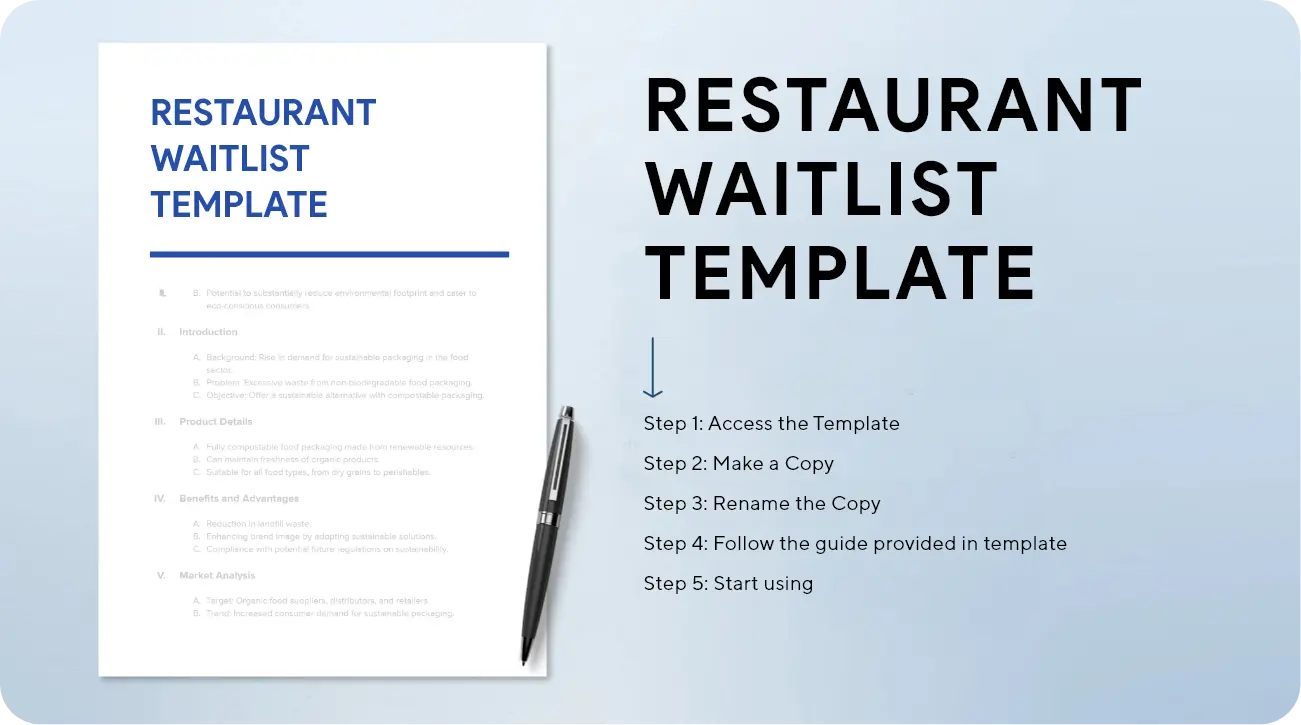 Restaurant-waitlist-template waitlist-template
