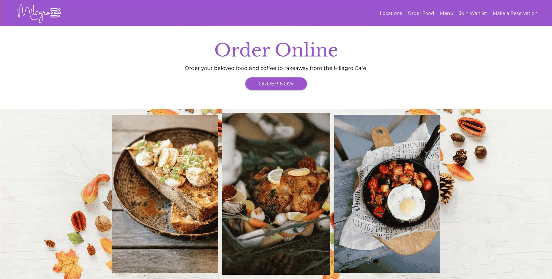 restaurant website builder